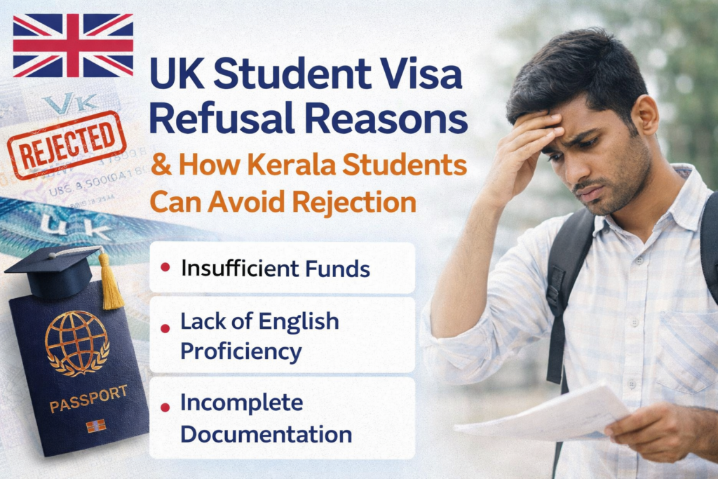 UK student visa rejection reasons for Kerala students