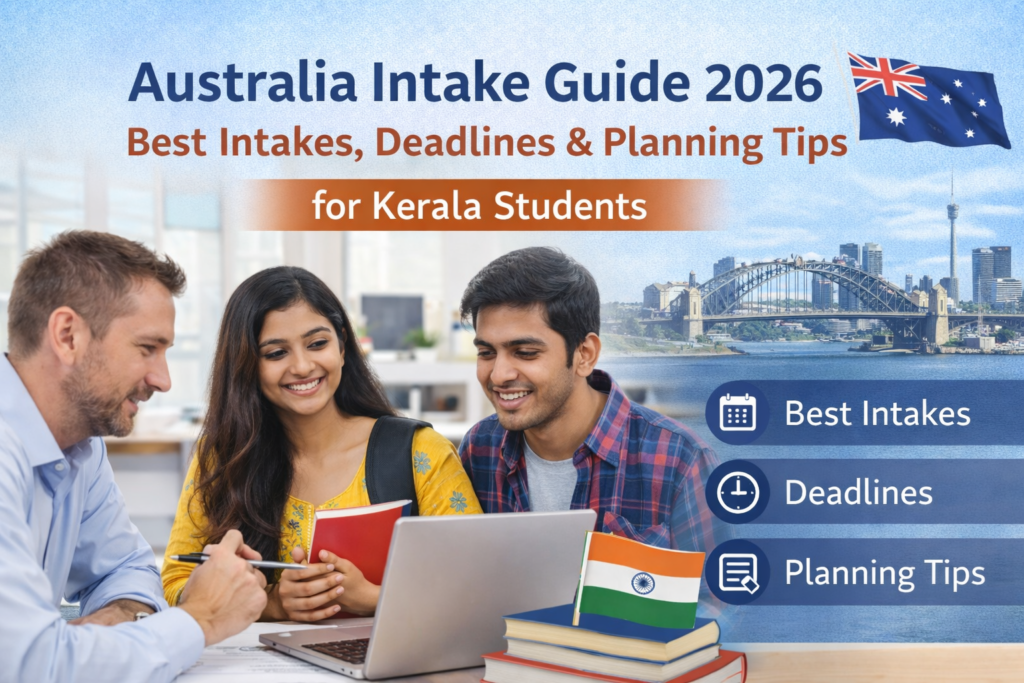 Australia intakes for Kerala students 2026
