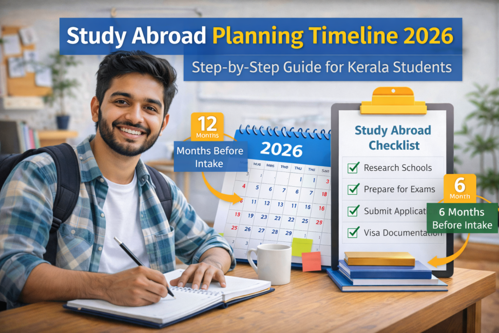 study abroad planning timeline 2026