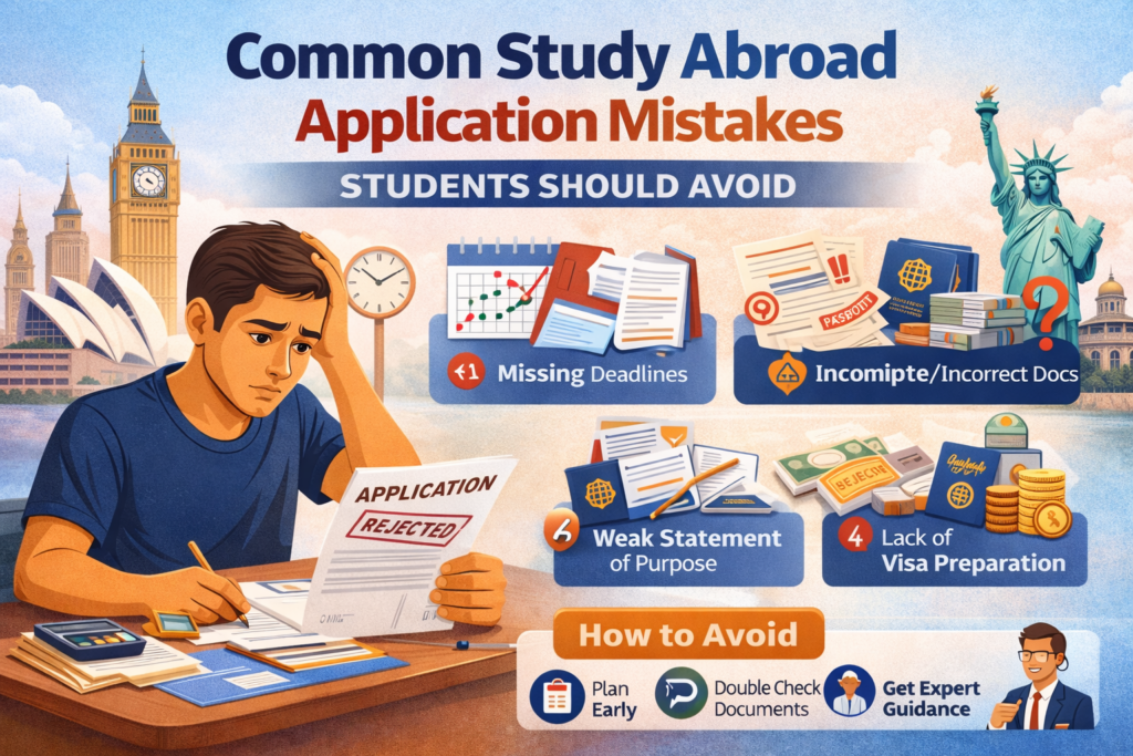 study abroad application mistakes